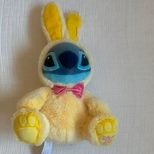 DISNEY Stitch Bunny Plush in Yellow and Blue